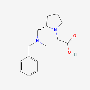 molecular formula C15H22N2O2 B7924346 {(S)-2-[(Benzyl-methyl-amino)-methyl]-pyrrolidin-1-yl}-acetic acid 