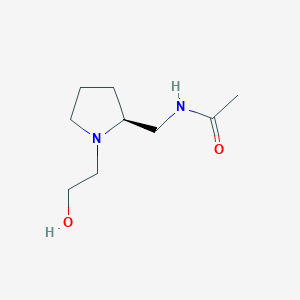molecular formula C9H18N2O2 B7924355 N-[(S)-1-(2-Hydroxy-ethyl)-pyrrolidin-2-ylmethyl]-acetamide 