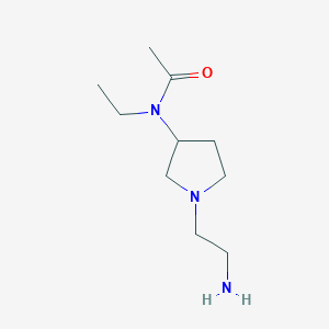 molecular formula C10H21N3O B7924366 N-[1-(2-Amino-ethyl)-pyrrolidin-3-yl]-N-ethyl-acetamide 