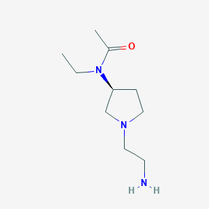 molecular formula C10H21N3O B7924369 N-[(S)-1-(2-Amino-ethyl)-pyrrolidin-3-yl]-N-ethyl-acetamide 