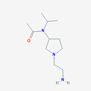 molecular formula C11H23N3O B7924392 N-[1-(2-Amino-ethyl)-pyrrolidin-3-yl]-N-isopropyl-acetamide 