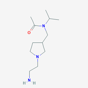 molecular formula C12H25N3O B7924423 N-[1-(2-Amino-ethyl)-pyrrolidin-3-ylmethyl]-N-isopropyl-acetamide 