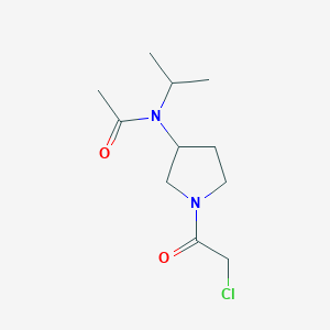 molecular formula C11H19ClN2O2 B7924472 N-[1-(2-Chloro-acetyl)-pyrrolidin-3-yl]-N-isopropyl-acetamide 