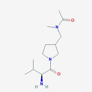 molecular formula C13H25N3O2 B7924611 N-[1-((S)-2-Amino-3-methyl-butyryl)-pyrrolidin-3-ylmethyl]-N-methyl-acetamide 
