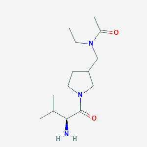 molecular formula C14H27N3O2 B7924627 N-[1-((S)-2-Amino-3-methyl-butyryl)-pyrrolidin-3-ylmethyl]-N-ethyl-acetamide 