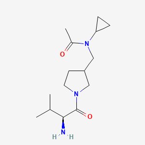 molecular formula C15H27N3O2 B7924643 N-[1-((S)-2-Amino-3-methyl-butyryl)-pyrrolidin-3-ylmethyl]-N-cyclopropyl-acetamide 