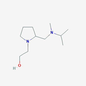 molecular formula C11H24N2O B7924651 2-{2-[(Isopropyl-methyl-amino)-methyl]-pyrrolidin-1-yl}-ethanol 