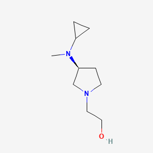 molecular formula C10H20N2O B7924657 2-[(S)-3-(Cyclopropyl-methyl-amino)-pyrrolidin-1-yl]-ethanol 