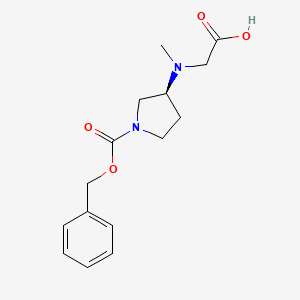 molecular formula C15H20N2O4 B7924665 (S)-3-(Carboxymethyl-methyl-amino)-pyrrolidine-1-carboxylic acid benzyl ester 