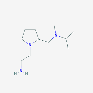 molecular formula C11H25N3 B7924668 [1-(2-Amino-ethyl)-pyrrolidin-2-ylmethyl]-isopropyl-methyl-amine 