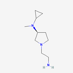 molecular formula C10H21N3 B7924681 [(S)-1-(2-Amino-ethyl)-pyrrolidin-3-yl]-cyclopropyl-methyl-amine 