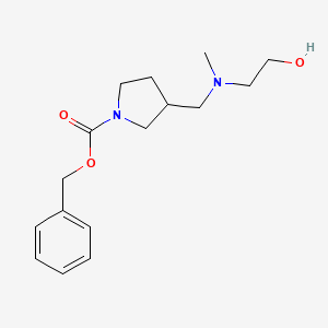 molecular formula C16H24N2O3 B7924727 3-{[(2-Hydroxy-ethyl)-methyl-amino]-methyl}-pyrrolidine-1-carboxylic acid benzyl ester 
