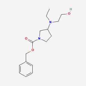 molecular formula C16H24N2O3 B7924734 3-[Ethyl-(2-hydroxy-ethyl)-amino]-pyrrolidine-1-carboxylic acid benzyl ester 