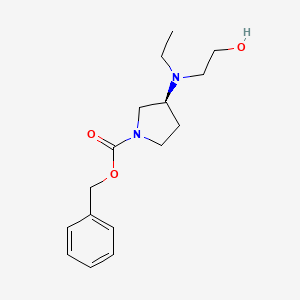 molecular formula C16H24N2O3 B7924738 (S)-Benzyl 3-(ethyl(2-hydroxyethyl)amino)pyrrolidine-1-carboxylate 