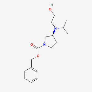 molecular formula C17H26N2O3 B7924762 (S)-3-[(2-Hydroxy-ethyl)-isopropyl-amino]-pyrrolidine-1-carboxylic acid benzyl ester 