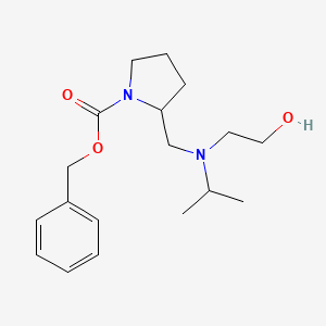 molecular formula C18H28N2O3 B7924764 2-{[(2-Hydroxy-ethyl)-isopropyl-amino]-methyl}-pyrrolidine-1-carboxylic acid benzyl ester 