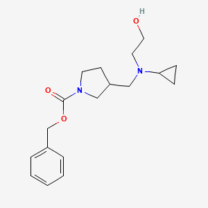 3-{[Cyclopropyl-(2-hydroxy-ethyl)-amino]-methyl}-pyrrolidine-1-carboxylic acid benzyl ester