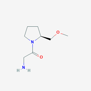 molecular formula C8H16N2O2 B7924799 2-Amino-1-((S)-2-methoxymethyl-pyrrolidin-1-yl)-ethanone 
