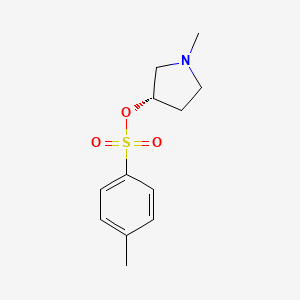 molecular formula C12H17NO3S B7924809 Toluene-4-sulfonic acid (S)-1-methyl-pyrrolidin-3-yl ester 