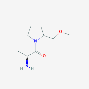 molecular formula C9H18N2O2 B7924827 (S)-2-Amino-1-(2-methoxymethyl-pyrrolidin-1-yl)-propan-1-one 