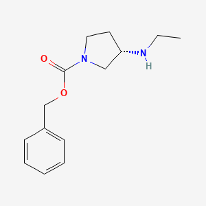 molecular formula C14H20N2O2 B7924836 (S)-3-Ethylamino-pyrrolidine-1-carboxylic acid benzyl ester 