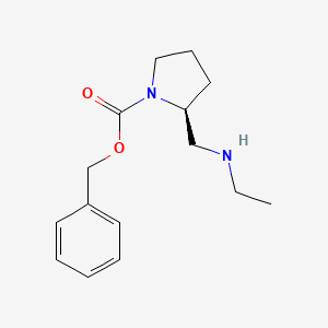 molecular formula C15H22N2O2 B7924842 (S)-2-Ethylaminomethyl-pyrrolidine-1-carboxylic acid benzyl ester 