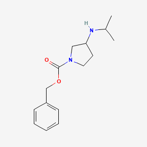molecular formula C15H22N2O2 B7924844 3-Isopropylamino-pyrrolidine-1-carboxylic acid benzyl ester 