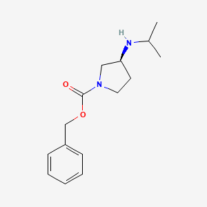 molecular formula C15H22N2O2 B7924846 (S)-3-Isopropylamino-pyrrolidine-1-carboxylic acid benzyl ester 