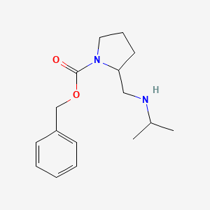 molecular formula C16H24N2O2 B7924850 2-(Isopropylamino-methyl)-pyrrolidine-1-carboxylic acid benzyl ester 