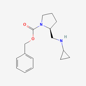 molecular formula C16H22N2O2 B7924875 (S)-2-Cyclopropylaminomethyl-pyrrolidine-1-carboxylic acid benzyl ester 