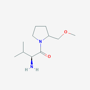 molecular formula C11H22N2O2 B7924887 (S)-2-Amino-1-(2-methoxymethyl-pyrrolidin-1-yl)-3-methyl-butan-1-one 