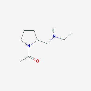 molecular formula C9H18N2O B7924893 1-(2-Ethylaminomethyl-pyrrolidin-1-yl)-ethanone 