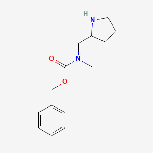 molecular formula C14H20N2O2 B7924914 Methyl-pyrrolidin-2-ylmethyl-carbamic acid benzyl ester 