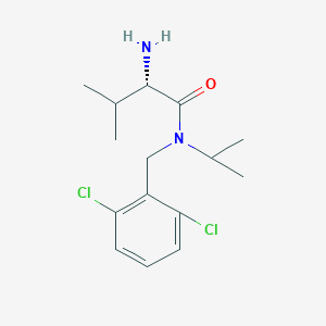 molecular formula C15H22Cl2N2O B7924919 (S)-2-Amino-N-(2,6-dichloro-benzyl)-N-isopropyl-3-methyl-butyramide 
