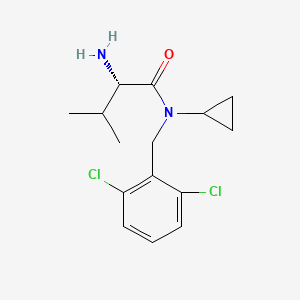 molecular formula C15H20Cl2N2O B7924928 (S)-2-Amino-N-cyclopropyl-N-(2,6-dichloro-benzyl)-3-methyl-butyramide 