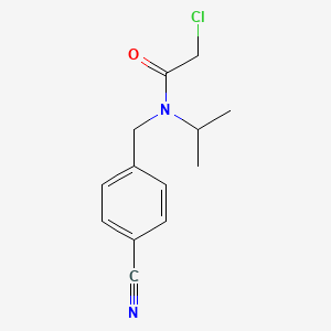 molecular formula C13H15ClN2O B7924957 2-Chloro-N-(4-cyano-benzyl)-N-isopropyl-acetamide 