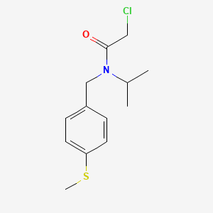 molecular formula C13H18ClNOS B7924961 2-Chloro-N-isopropyl-N-(4-methylsulfanyl-benzyl)-acetamide 