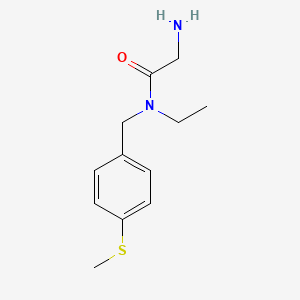 molecular formula C12H18N2OS B7924979 2-Amino-N-ethyl-N-(4-methylsulfanyl-benzyl)-acetamide 