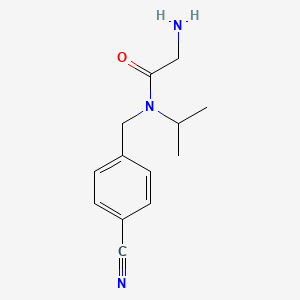 molecular formula C13H17N3O B7924981 2-Amino-N-(4-cyano-benzyl)-N-isopropyl-acetamide 