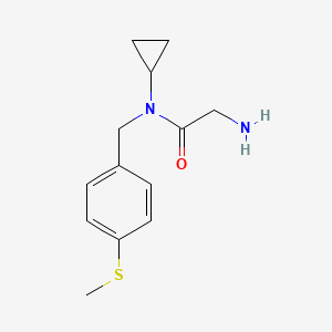 molecular formula C13H18N2OS B7924991 2-Amino-N-cyclopropyl-N-(4-methylsulfanyl-benzyl)-acetamide 