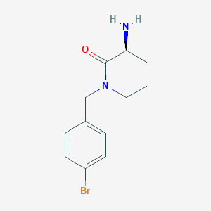 molecular formula C12H17BrN2O B7925003 (S)-2-Amino-N-(4-bromo-benzyl)-N-ethyl-propionamide 