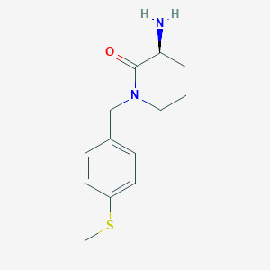 molecular formula C13H20N2OS B7925007 (S)-2-Amino-N-ethyl-N-(4-methylsulfanyl-benzyl)-propionamide 