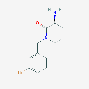 molecular formula C12H17BrN2O B7925011 (S)-2-Amino-N-(3-bromobenzyl)-N-ethylpropanamide 