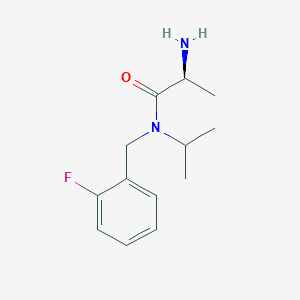 molecular formula C13H19FN2O B7925023 (S)-2-Amino-N-(2-fluoro-benzyl)-N-isopropyl-propionamide 
