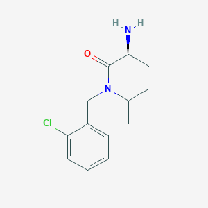 molecular formula C13H19ClN2O B7925030 (S)-2-Amino-N-(2-chlorobenzyl)-N-isopropylpropanamide 