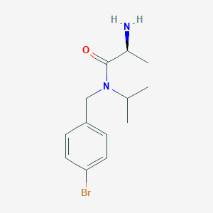 molecular formula C13H19BrN2O B7925031 (S)-2-Amino-N-(4-bromo-benzyl)-N-isopropyl-propionamide 