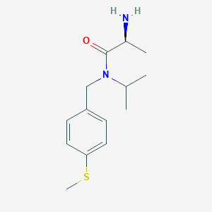 molecular formula C14H22N2OS B7925035 (S)-2-Amino-N-isopropyl-N-(4-methylsulfanyl-benzyl)-propionamide 