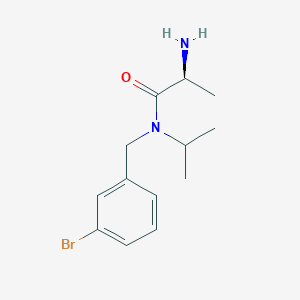 molecular formula C13H19BrN2O B7925037 (S)-2-Amino-N-(3-bromo-benzyl)-N-isopropyl-propionamide 
