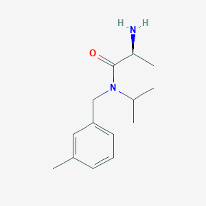 molecular formula C14H22N2O B7925043 (S)-2-Amino-N-isopropyl-N-(3-methyl-benzyl)-propionamide 