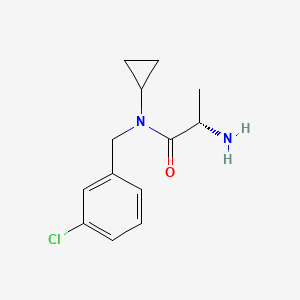 molecular formula C13H17ClN2O B7925055 (S)-2-Amino-N-(3-chloro-benzyl)-N-cyclopropyl-propionamide 